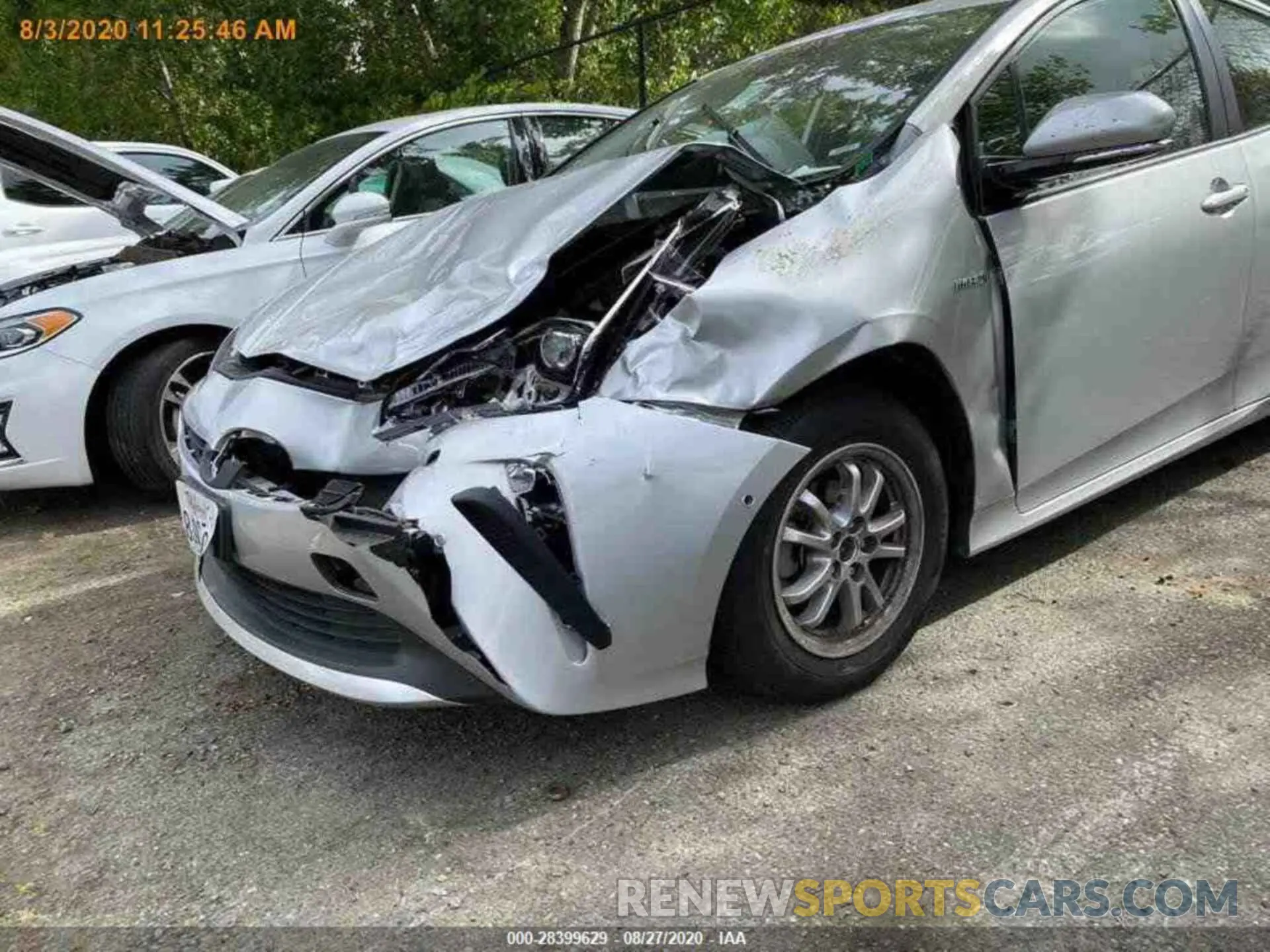 14 Photograph of a damaged car JTDKARFU9L3106308 TOYOTA PRIUS 2020
