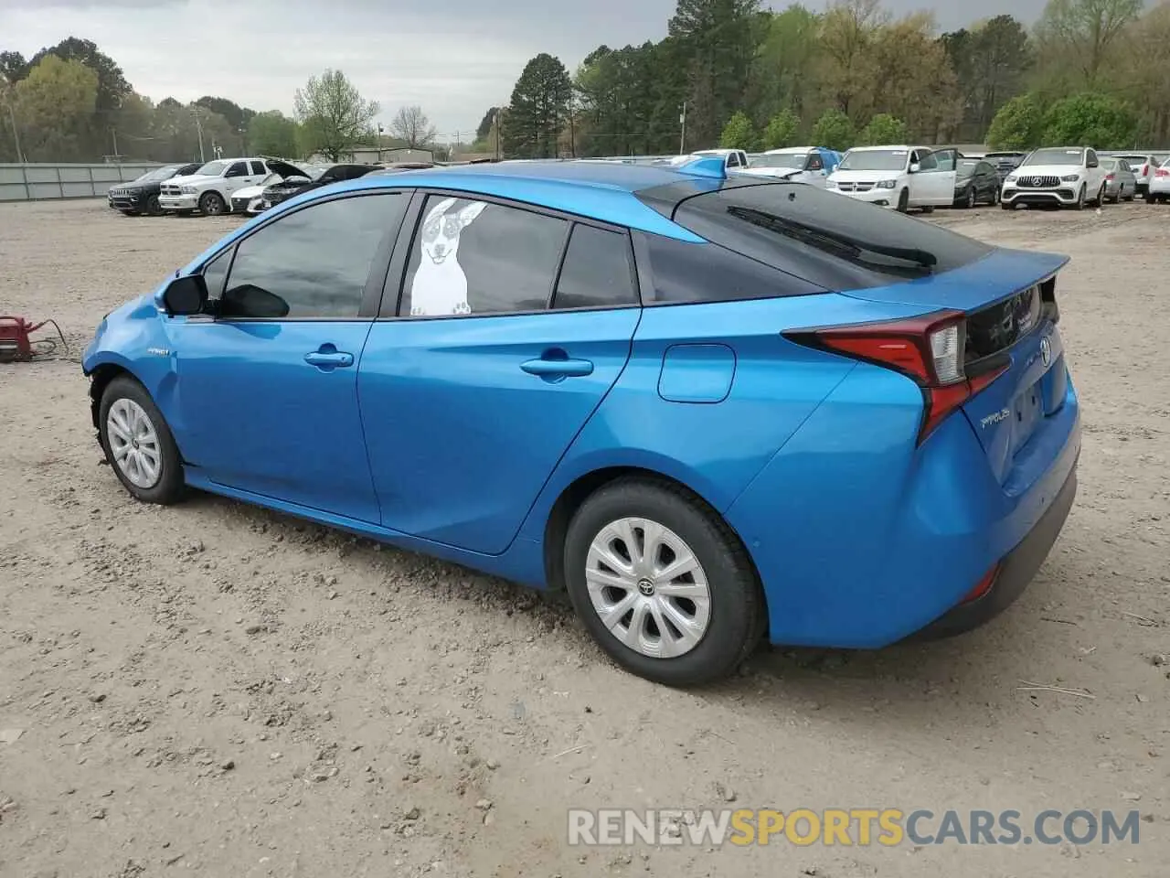 2 Photograph of a damaged car JTDKARFU9L3113937 TOYOTA PRIUS 2020