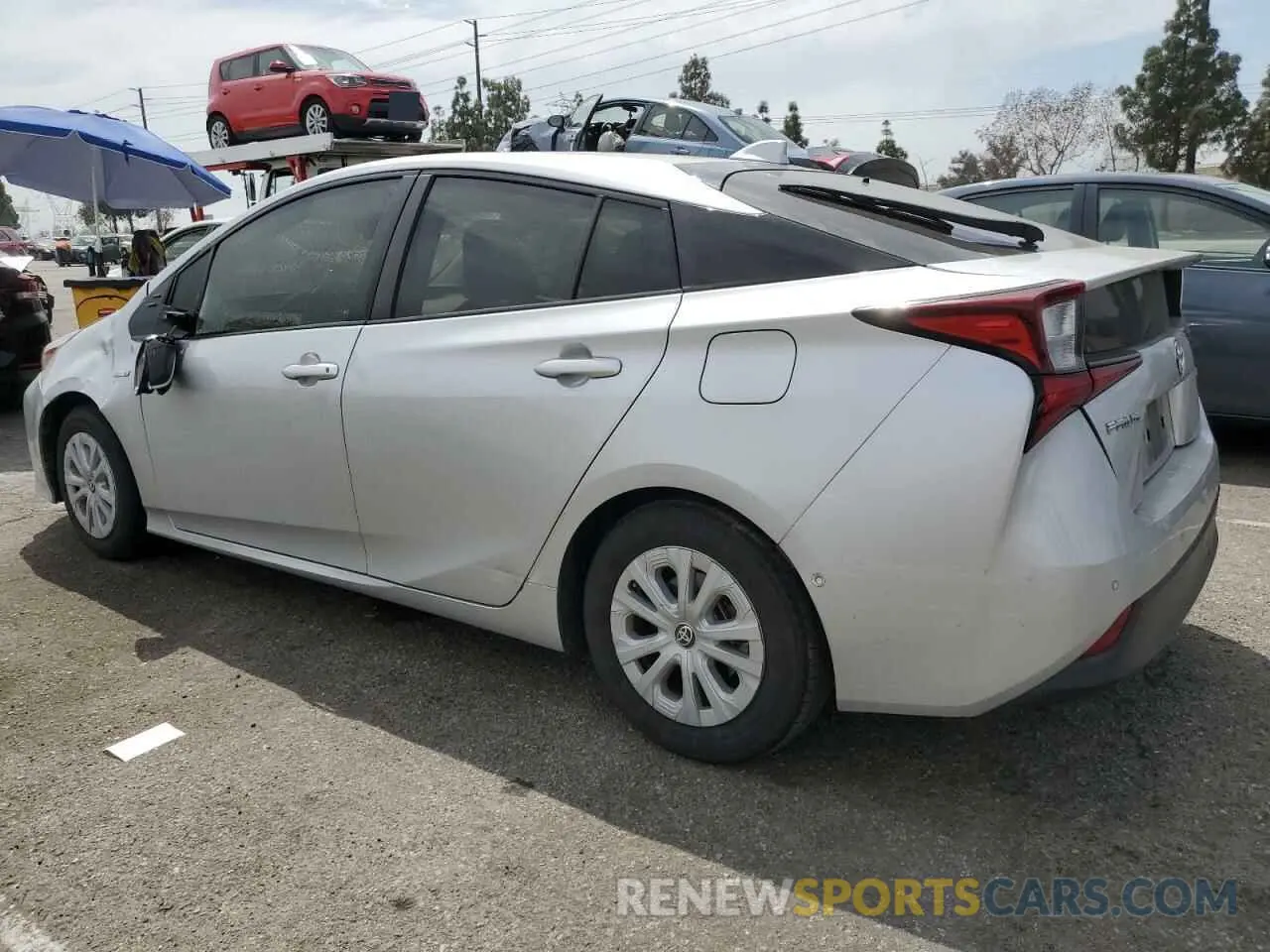 2 Photograph of a damaged car JTDKARFUXL3102994 TOYOTA PRIUS 2020