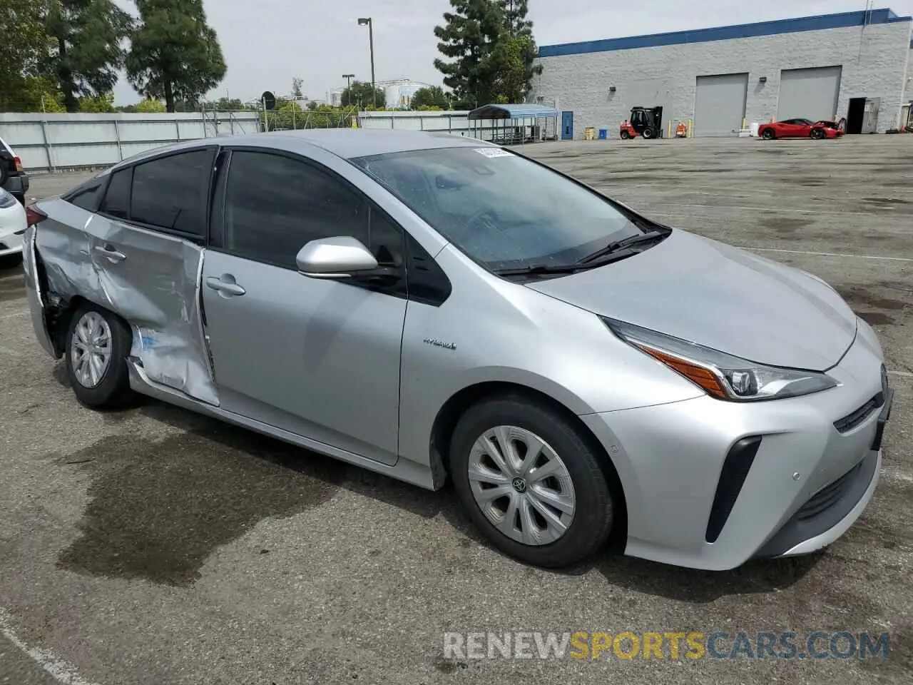 4 Photograph of a damaged car JTDKARFUXL3102994 TOYOTA PRIUS 2020