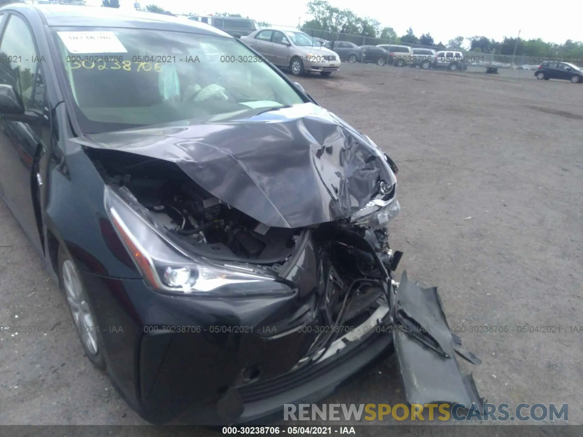 6 Photograph of a damaged car JTDKARFUXL3114224 TOYOTA PRIUS 2020