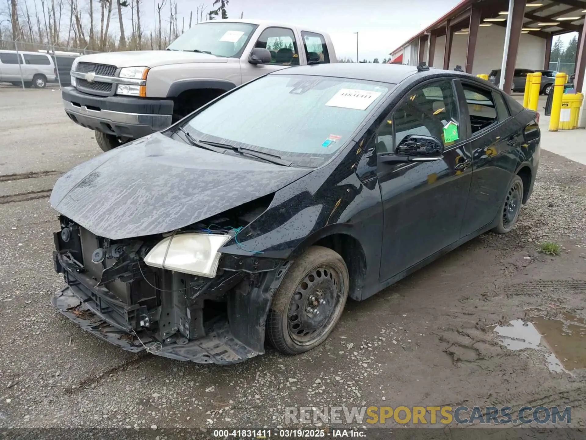 2 Photograph of a damaged car JTDKARFUXL3115471 TOYOTA PRIUS 2020