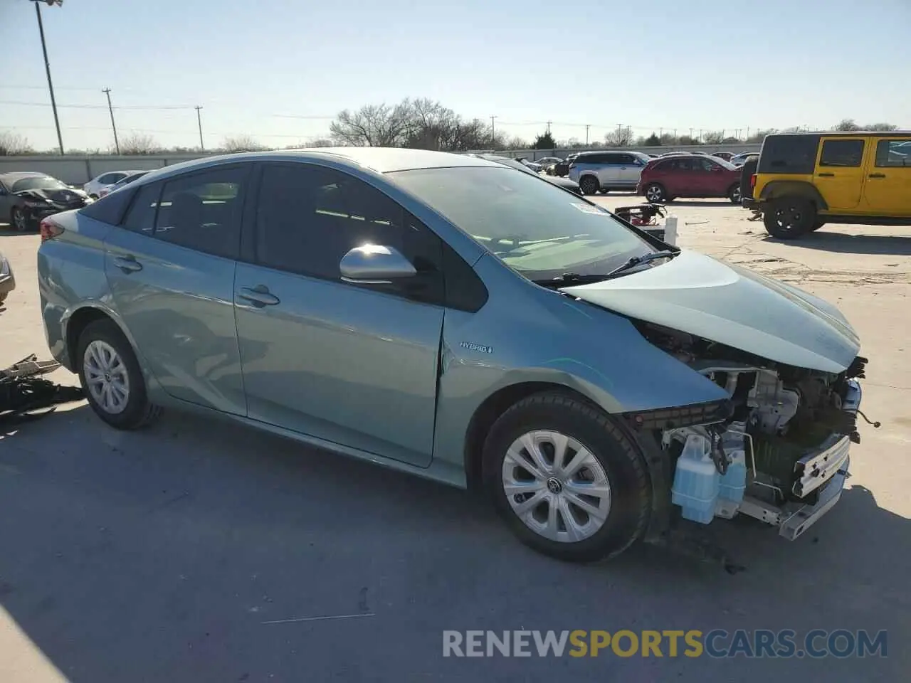 4 Фотография поврежденного автомобиля JTDKARFUXL3116216 TOYOTA PRIUS 2020