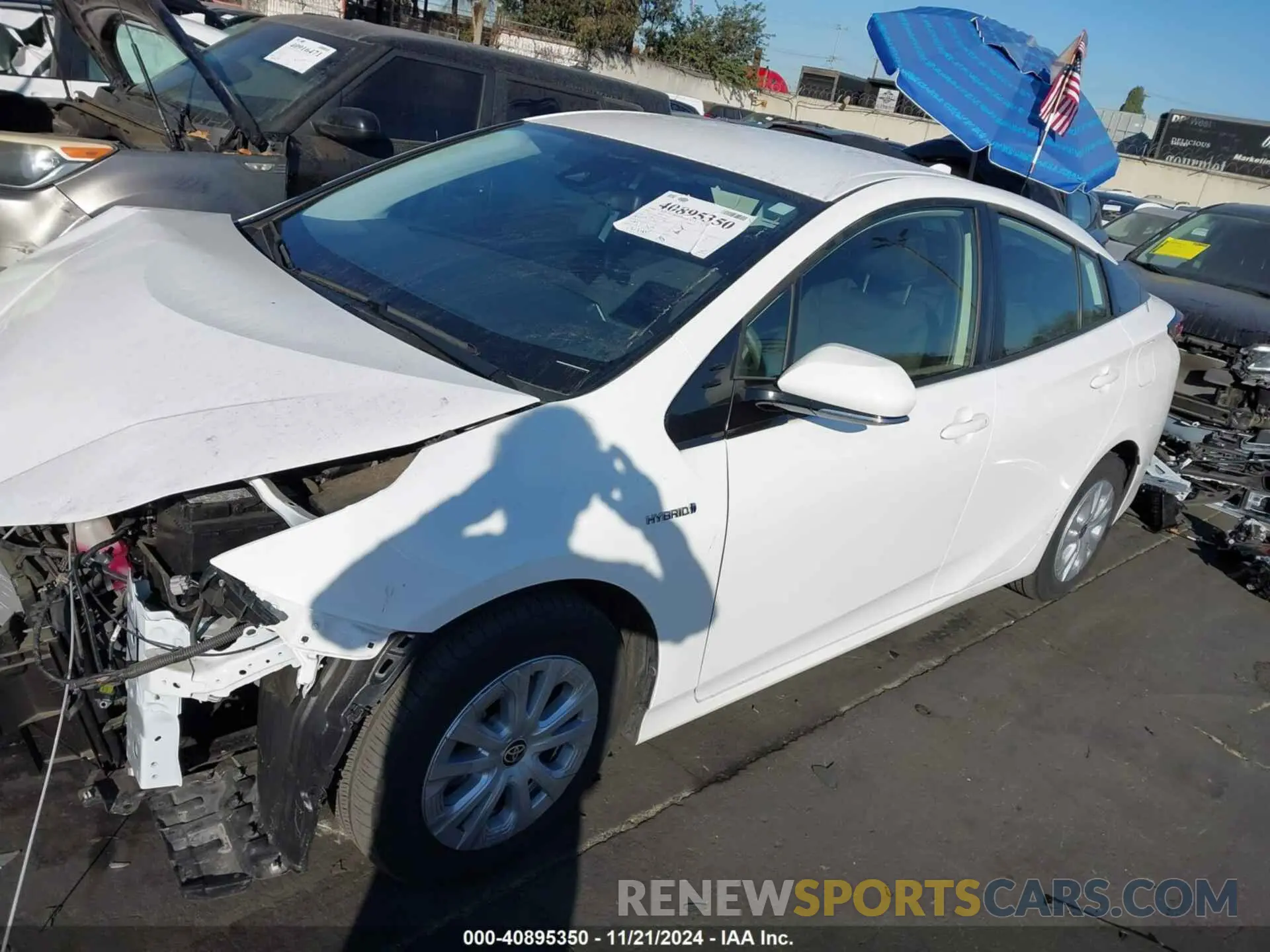 2 Photograph of a damaged car JTDKARFUXL3120301 TOYOTA PRIUS 2020