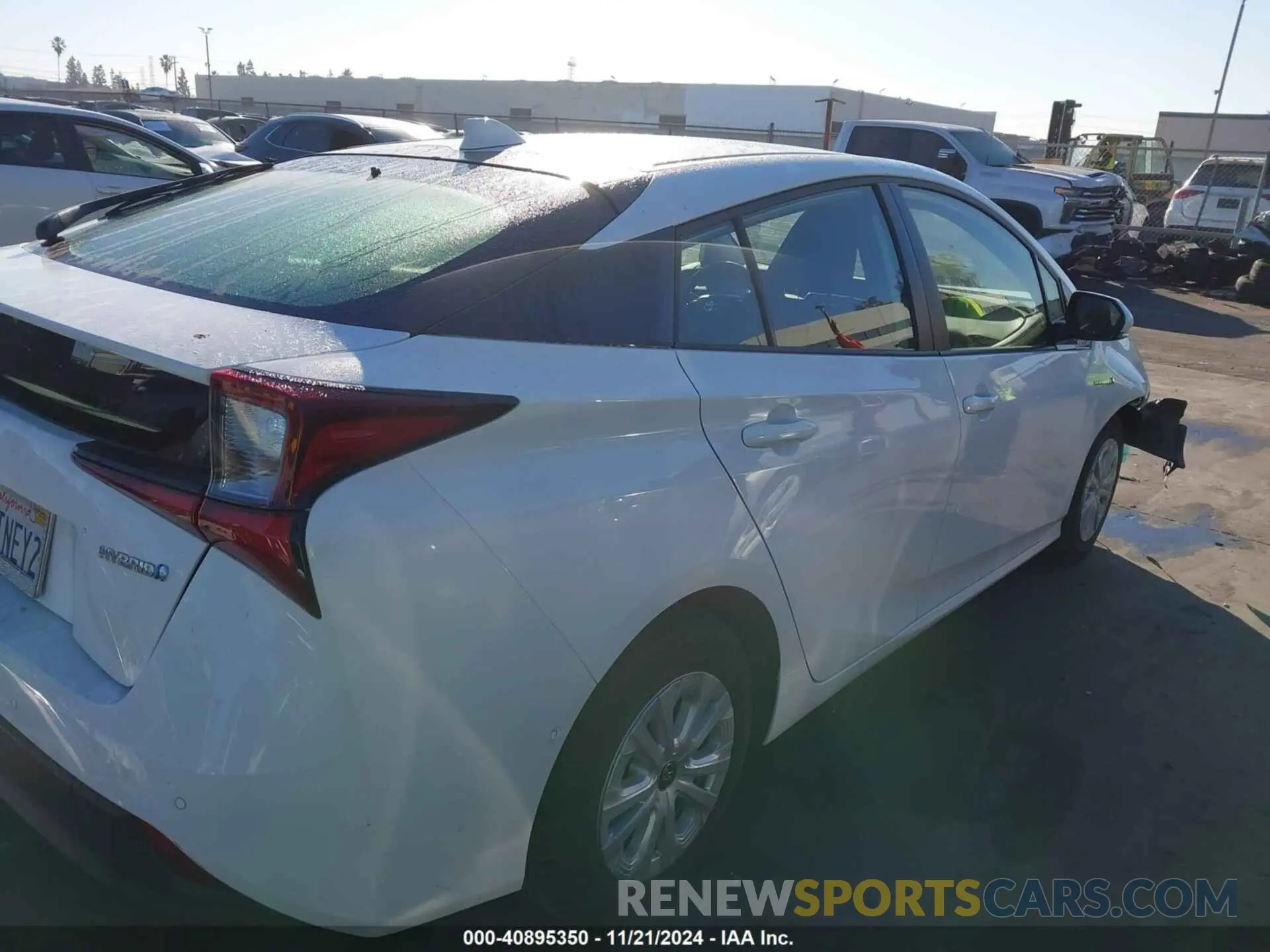 4 Photograph of a damaged car JTDKARFUXL3120301 TOYOTA PRIUS 2020