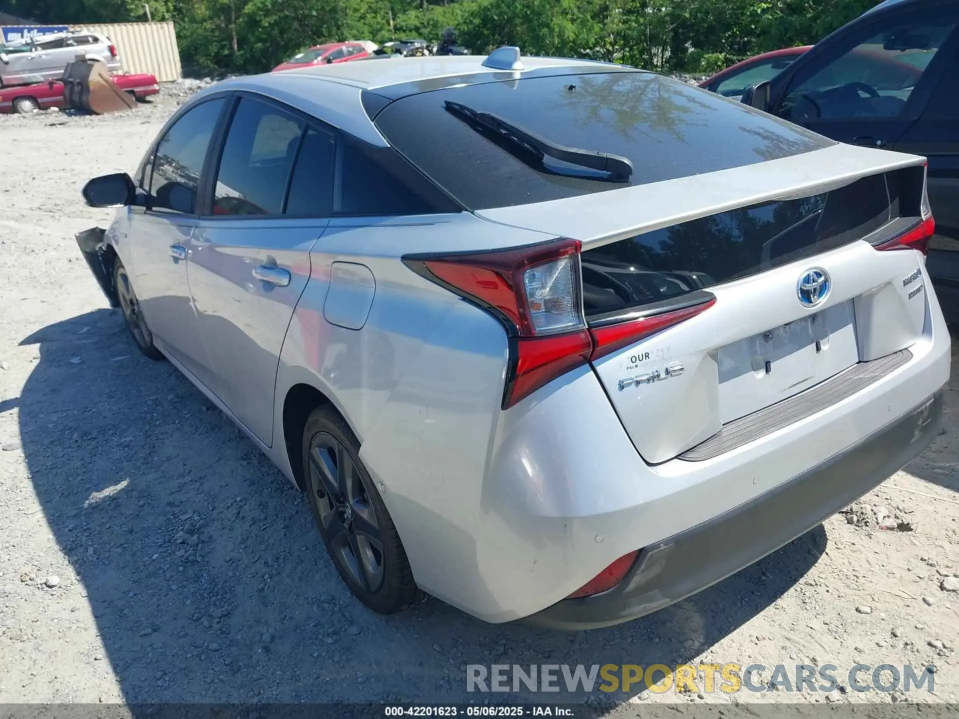 3 Photograph of a damaged car JTDKARFUXL3125434 TOYOTA PRIUS 2020