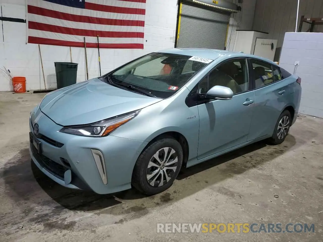 1 Photograph of a damaged car JTDL9RFU0L3017241 TOYOTA PRIUS 2020