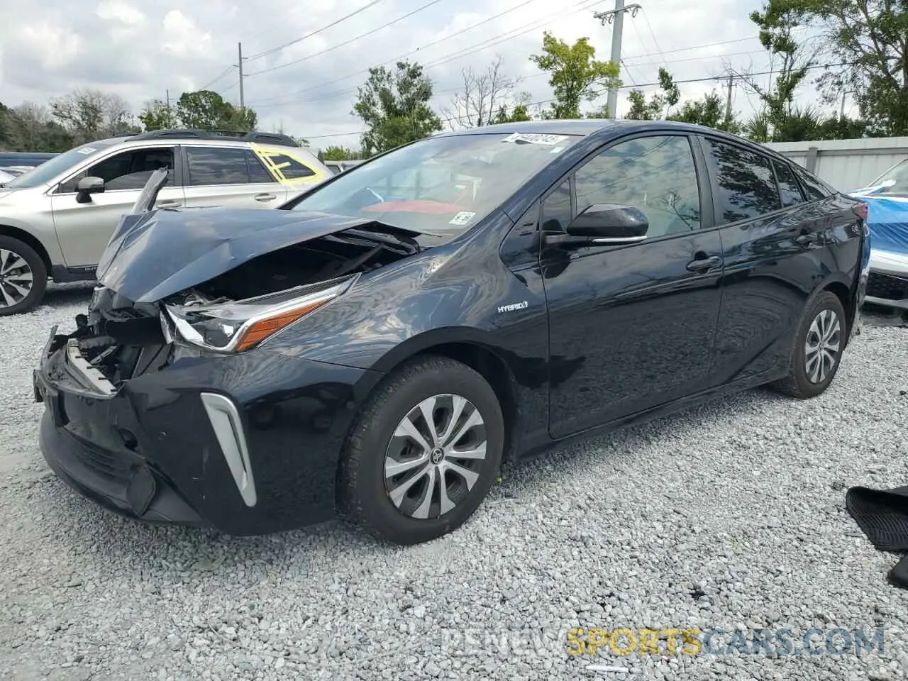 1 Photograph of a damaged car JTDL9RFU1L3022075 TOYOTA PRIUS 2020