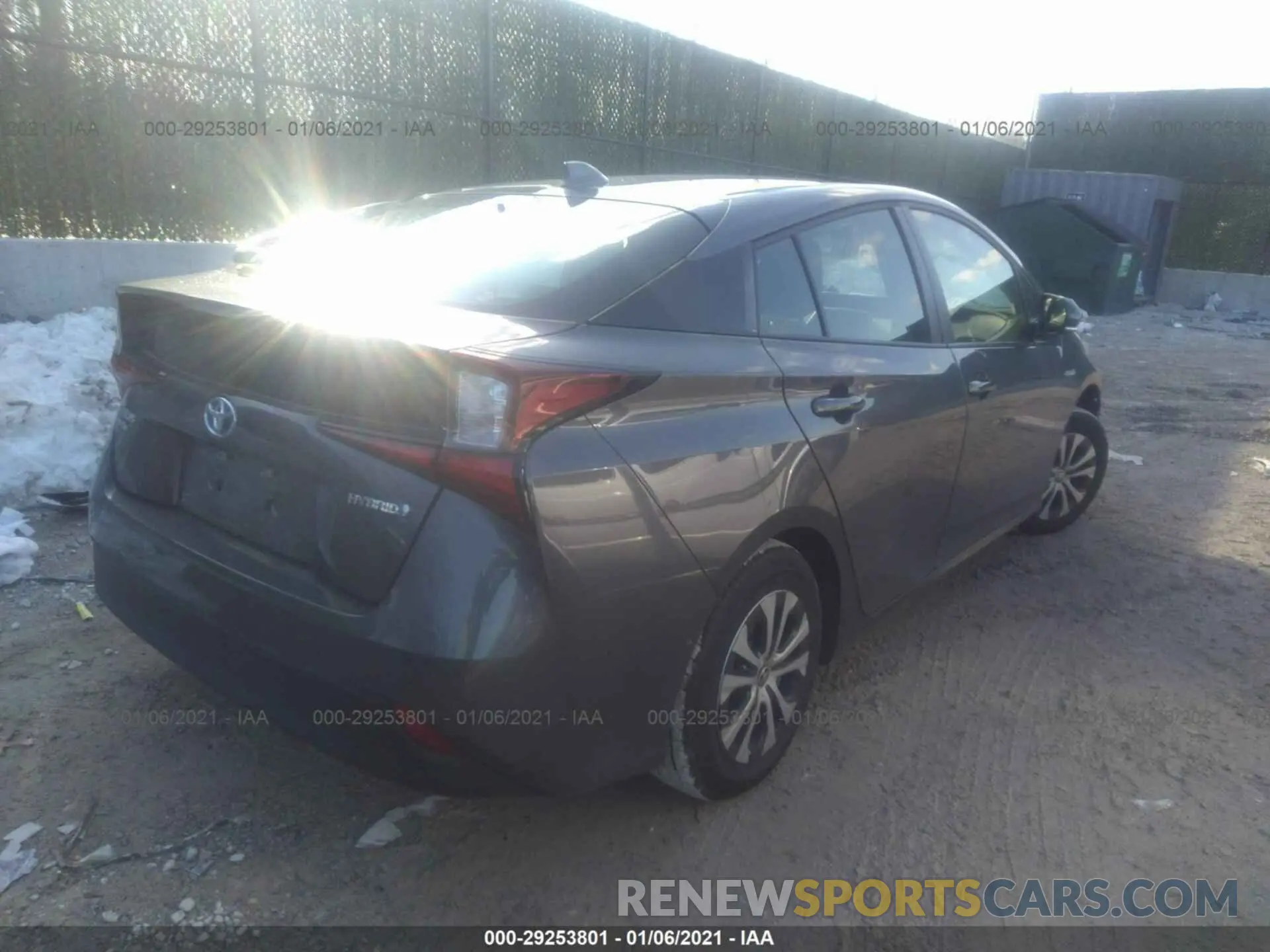 4 Photograph of a damaged car JTDL9RFU4L3013192 TOYOTA PRIUS 2020