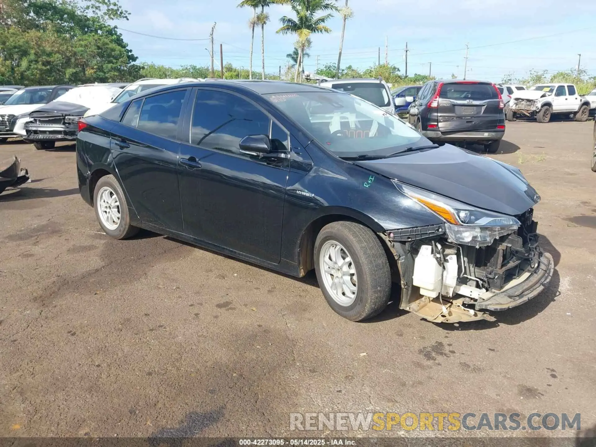 1 Фотография поврежденного автомобиля JTDL9RFU5L3013704 TOYOTA PRIUS 2020