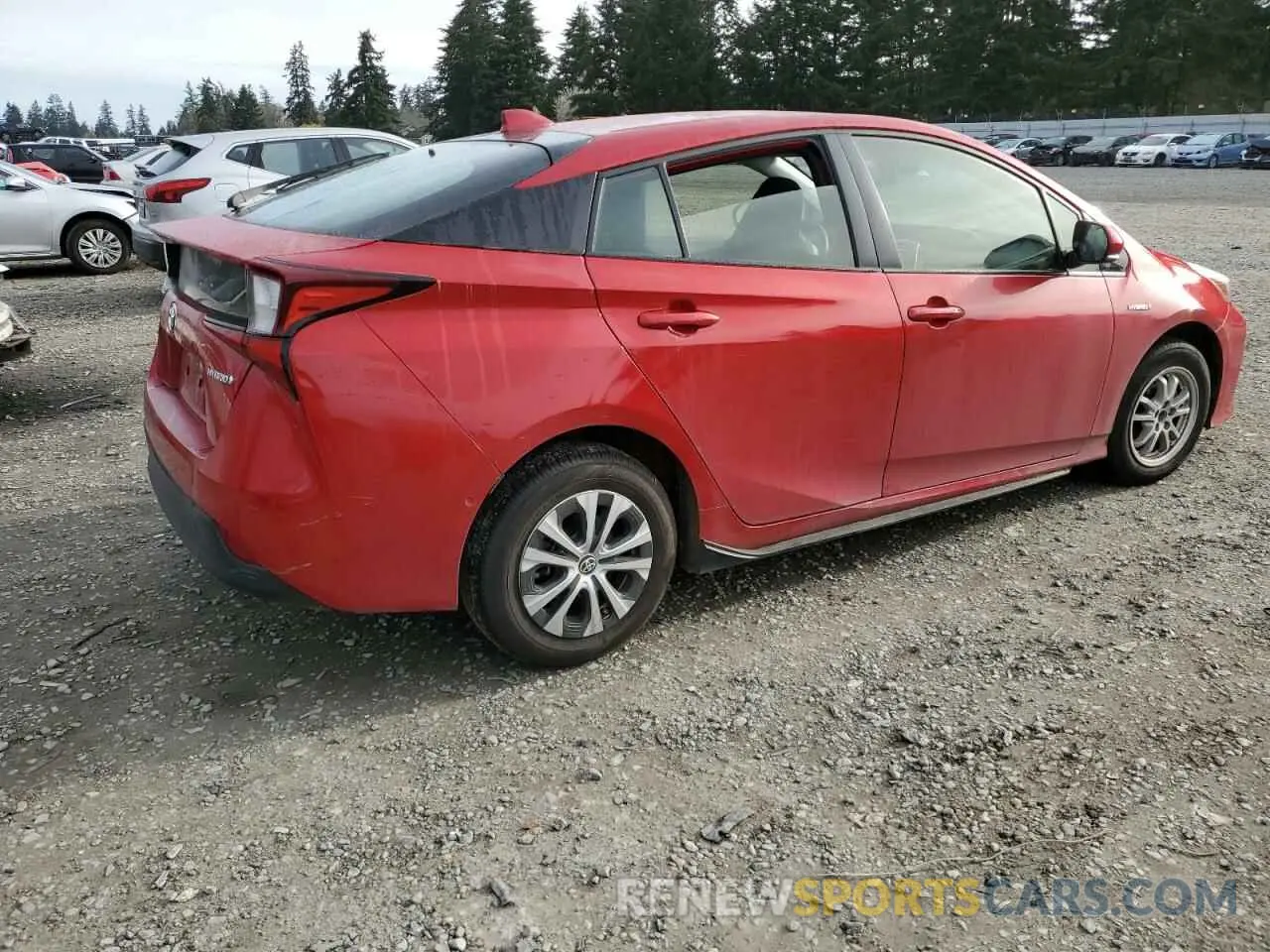 3 Фотография поврежденного автомобиля JTDL9RFU6L3019320 TOYOTA PRIUS 2020