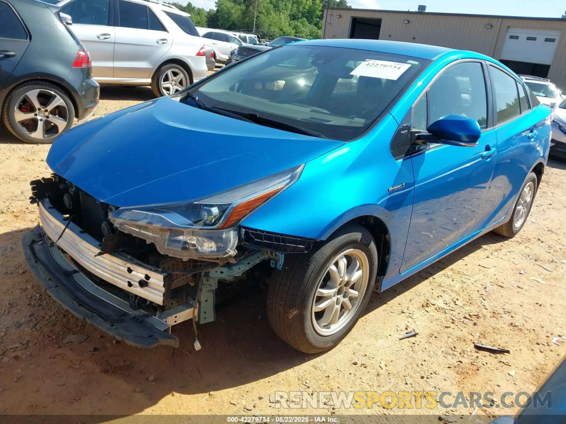 2 Photograph of a damaged car JTDL9RFU7L3022050 TOYOTA PRIUS 2020