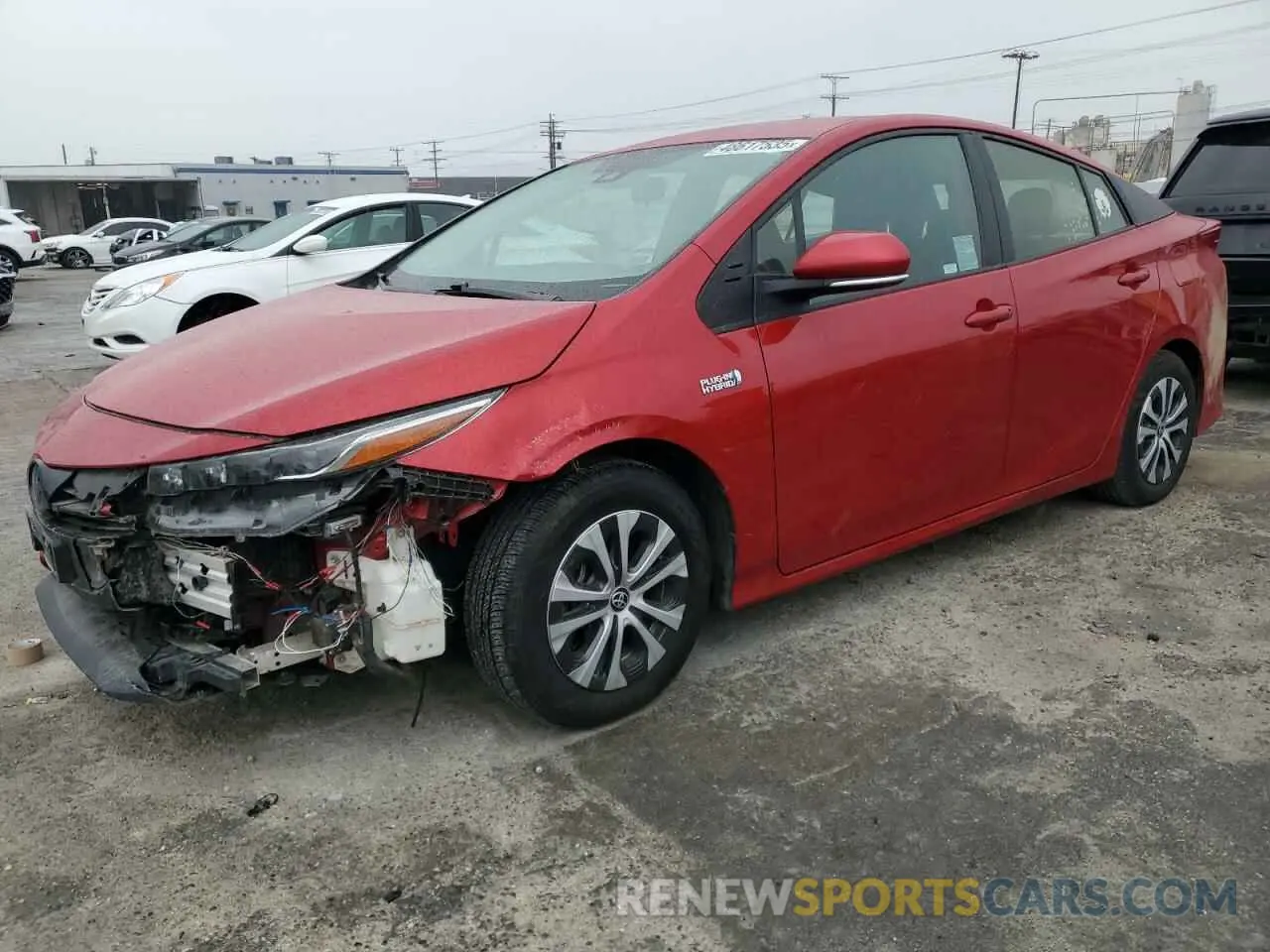 1 Фотография поврежденного автомобиля JTDKAMFP0M3173748 TOYOTA PRIUS 2021