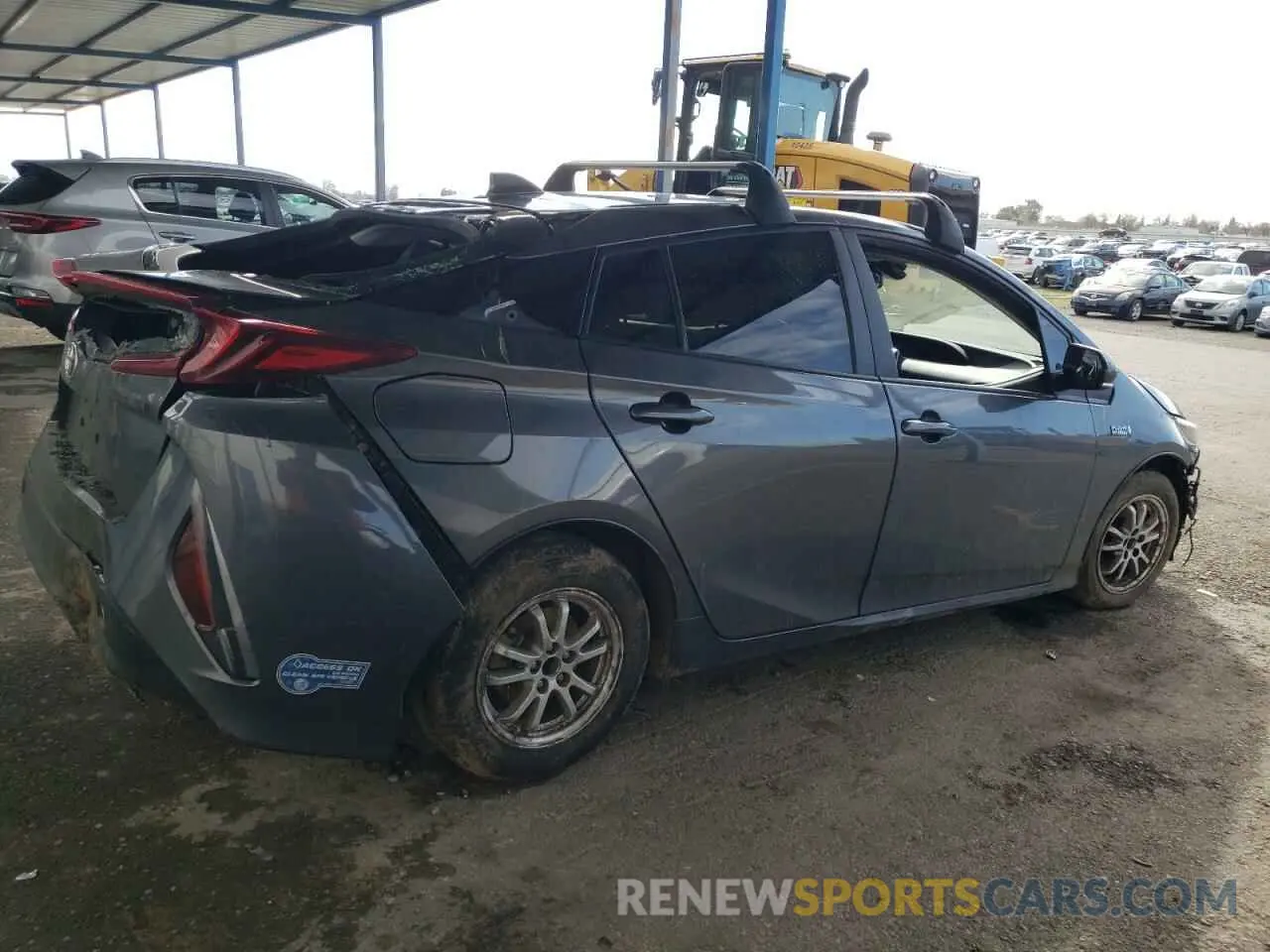 3 Фотография поврежденного автомобиля JTDKAMFP0M3182773 TOYOTA PRIUS 2021