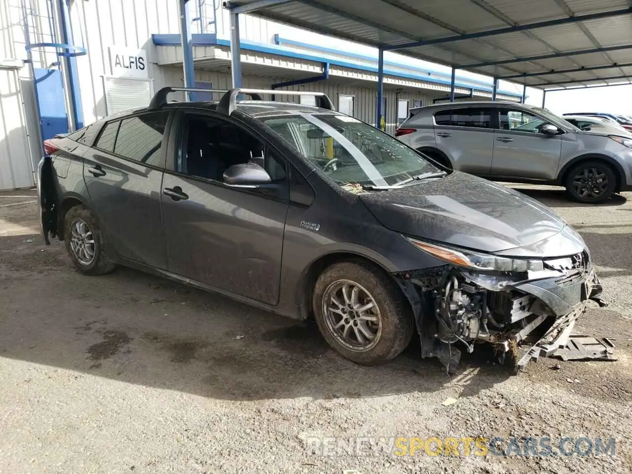 4 Фотография поврежденного автомобиля JTDKAMFP0M3182773 TOYOTA PRIUS 2021