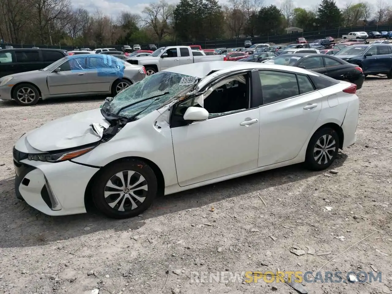 1 Photograph of a damaged car JTDKAMFP1M3165285 TOYOTA PRIUS 2021