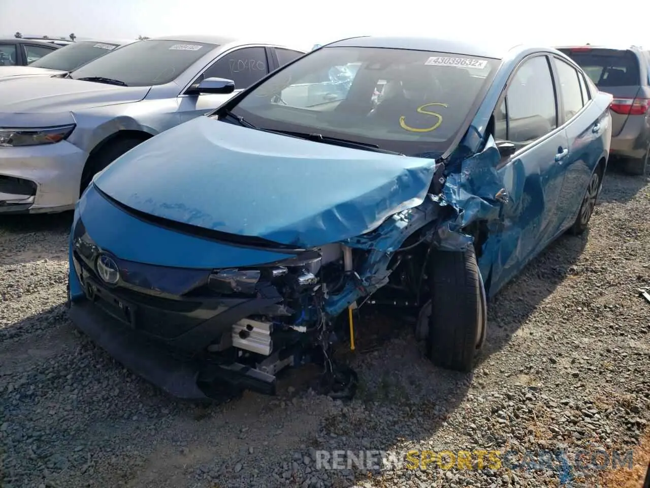 2 Photograph of a damaged car JTDKAMFP3M3173338 TOYOTA PRIUS 2021