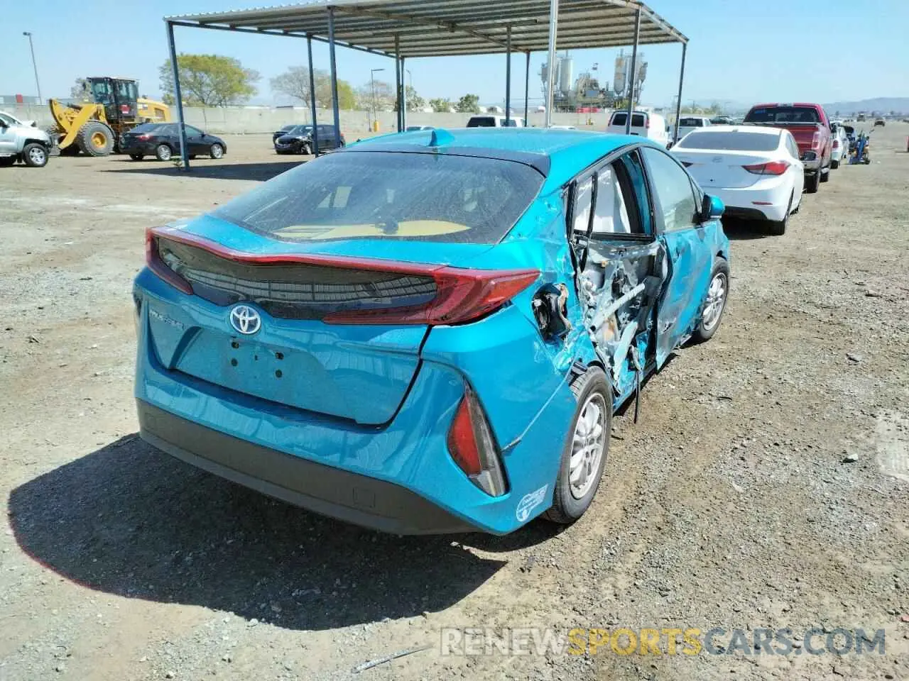 4 Photograph of a damaged car JTDKAMFP3M3173338 TOYOTA PRIUS 2021
