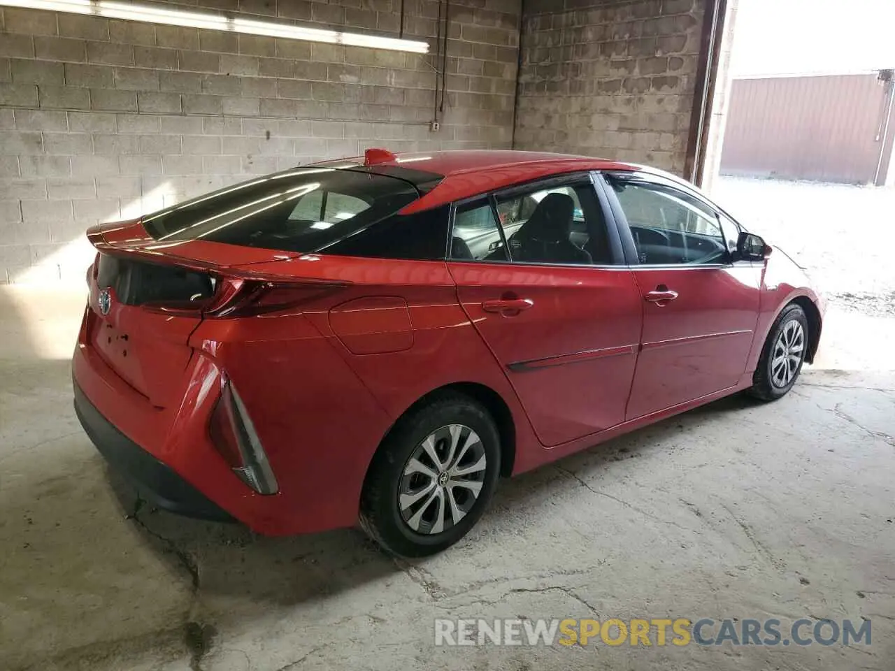 3 Фотография поврежденного автомобиля JTDKAMFP3M3186560 TOYOTA PRIUS 2021