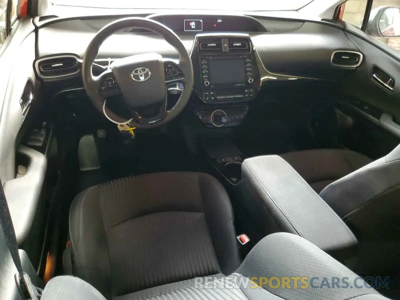 8 Фотография поврежденного автомобиля JTDKAMFP3M3186560 TOYOTA PRIUS 2021