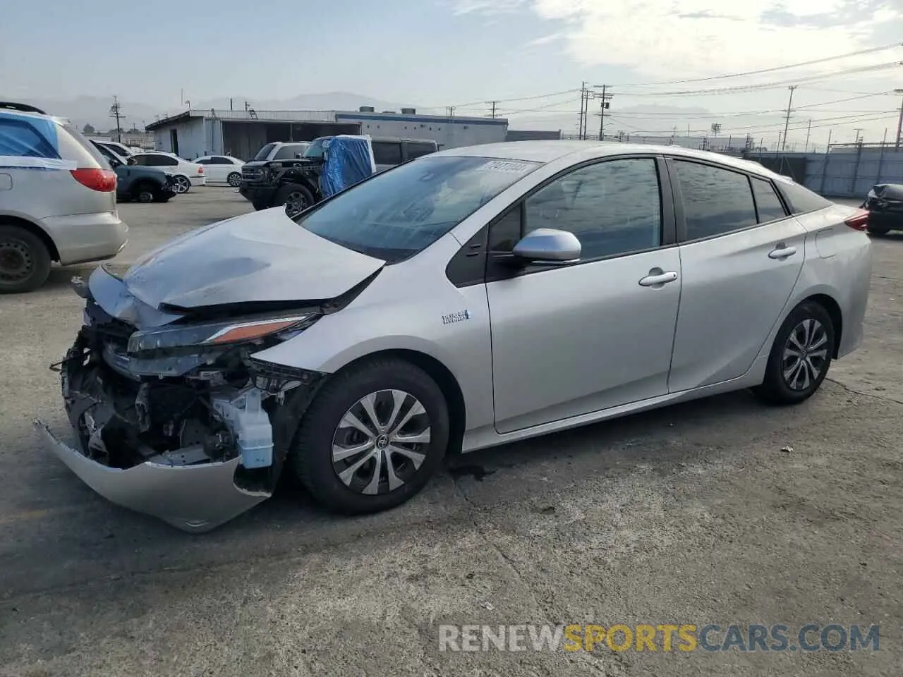 1 Photograph of a damaged car JTDKAMFP4M3180007 TOYOTA PRIUS 2021
