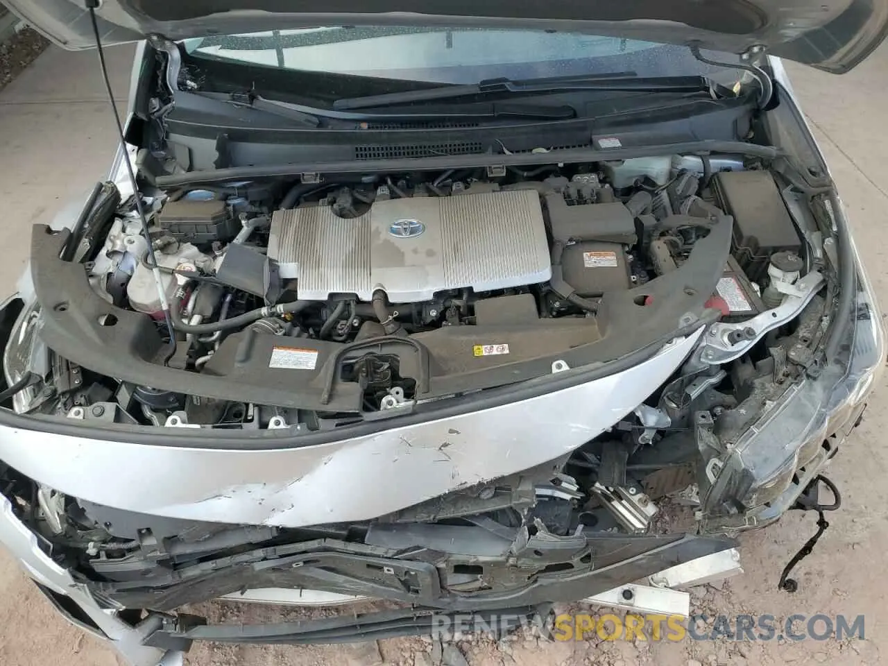 11 Фотография поврежденного автомобиля JTDKAMFP6M3175181 TOYOTA PRIUS 2021
