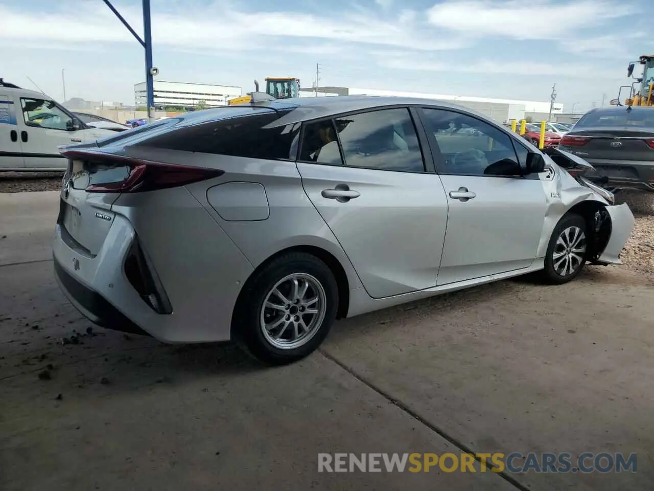 3 Фотография поврежденного автомобиля JTDKAMFP6M3175181 TOYOTA PRIUS 2021