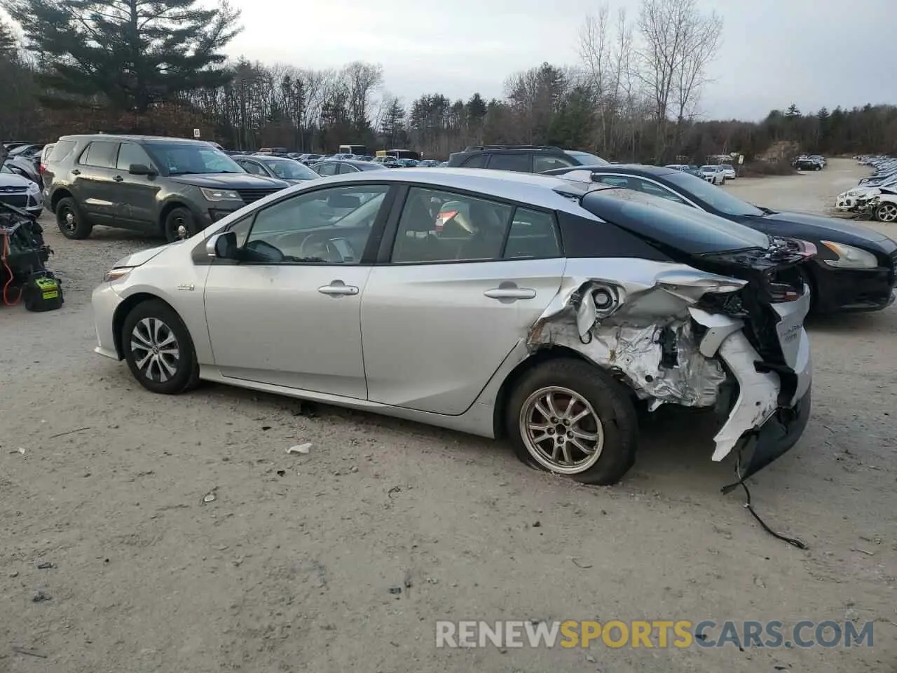 2 Фотография поврежденного автомобиля JTDKAMFP6M3176086 TOYOTA PRIUS 2021