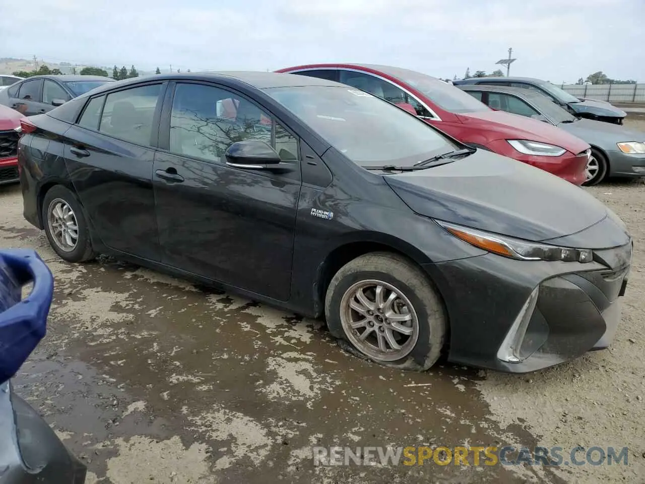 4 Фотография поврежденного автомобиля JTDKAMFP7M3178896 TOYOTA PRIUS 2021