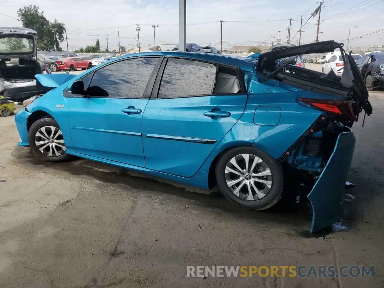 2 Photograph of a damaged car JTDKAMFP7M3191406 TOYOTA PRIUS 2021