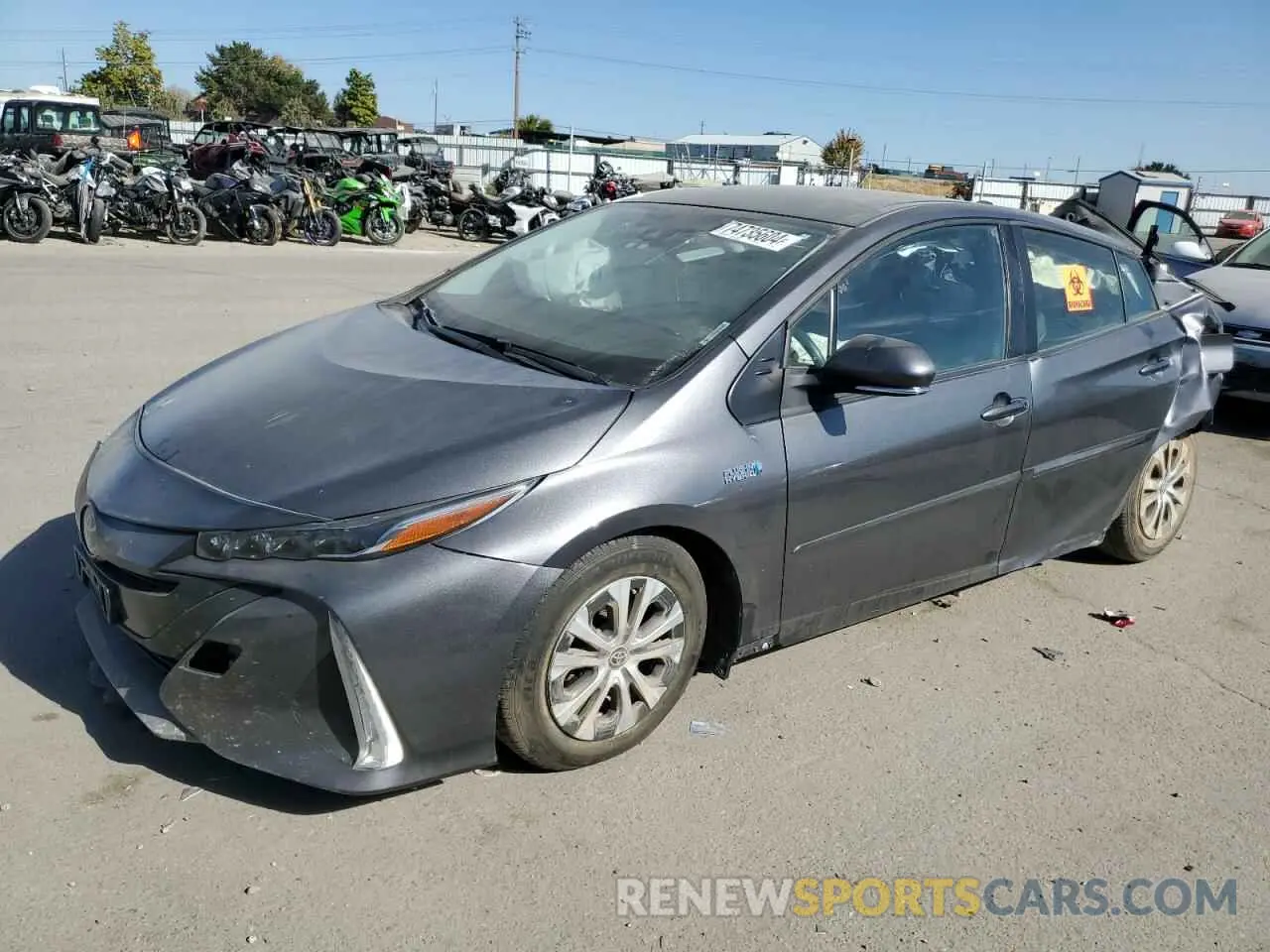 1 Photograph of a damaged car JTDKAMFP9M3187647 TOYOTA PRIUS 2021