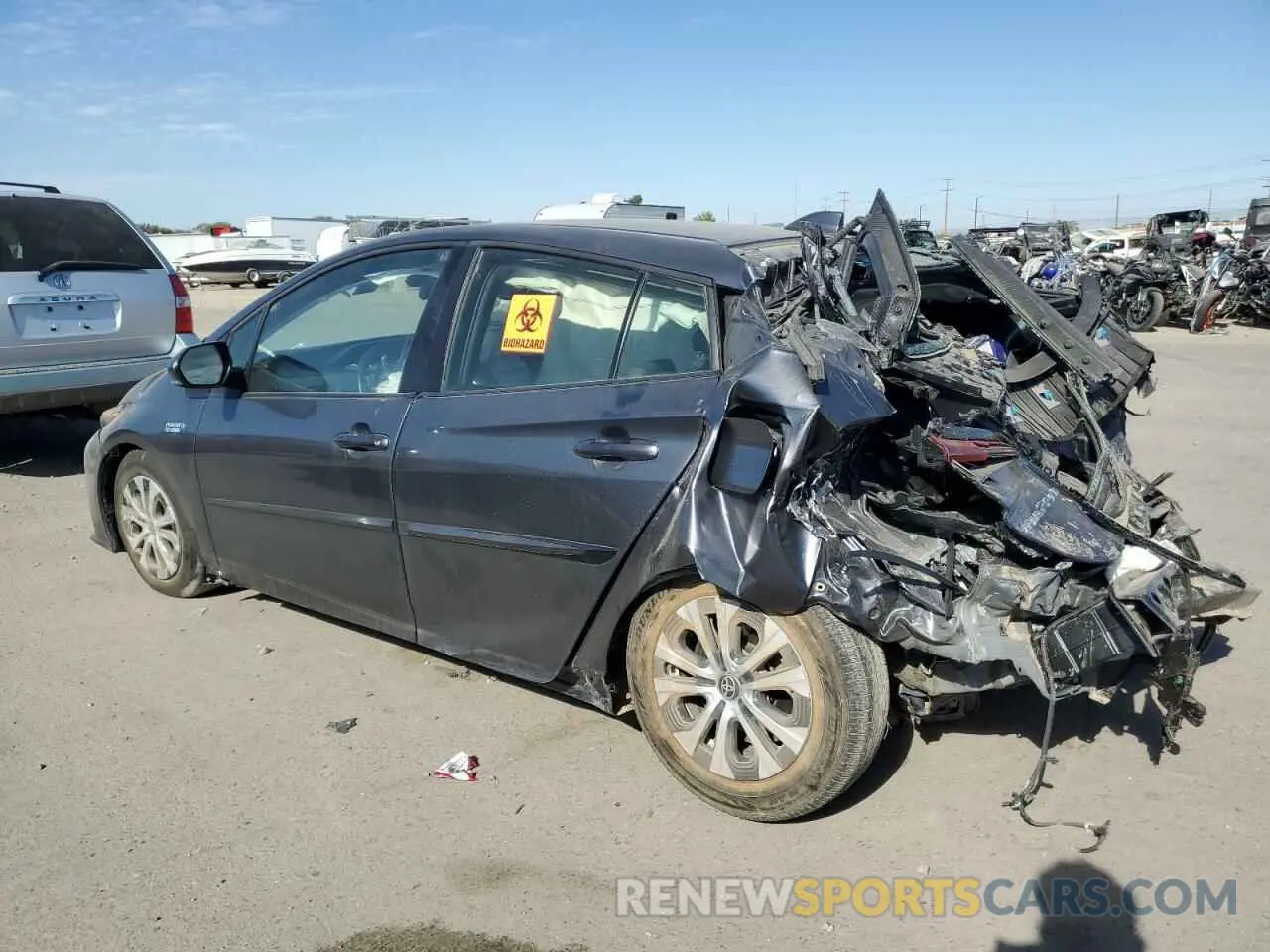 2 Photograph of a damaged car JTDKAMFP9M3187647 TOYOTA PRIUS 2021