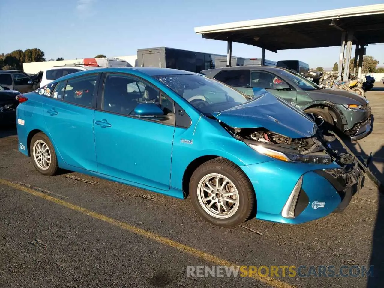 4 Photograph of a damaged car JTDKAMFPXM3176270 TOYOTA PRIUS 2021