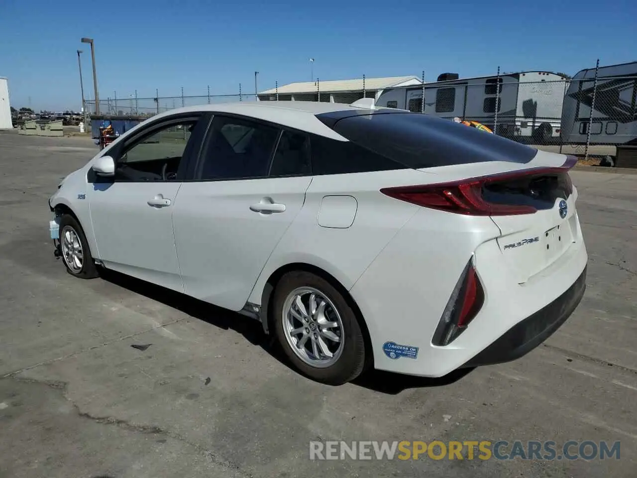 2 Фотография поврежденного автомобиля JTDKAMFPXM3177242 TOYOTA PRIUS 2021