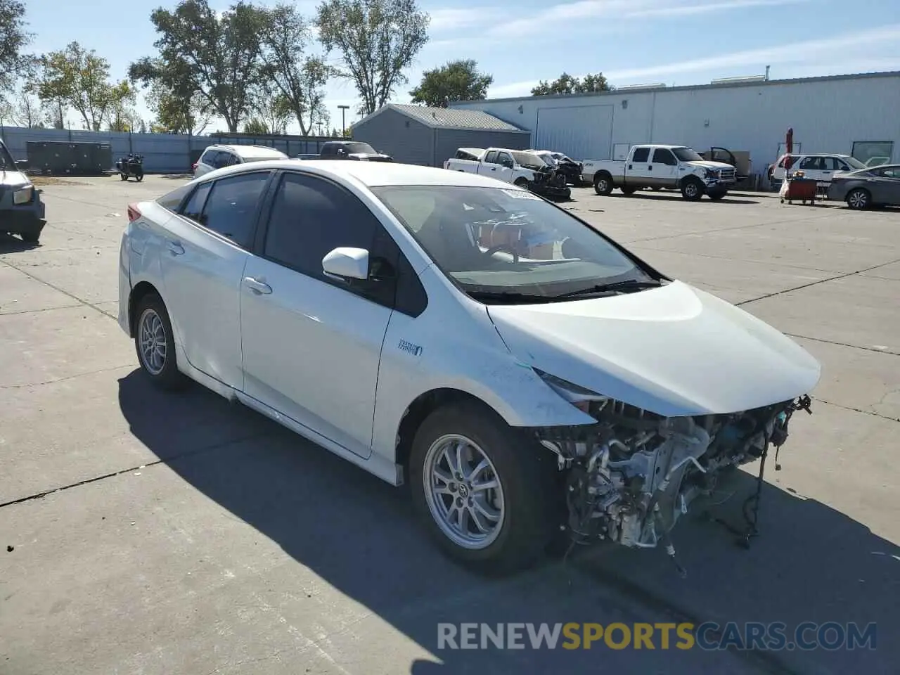 4 Фотография поврежденного автомобиля JTDKAMFPXM3177242 TOYOTA PRIUS 2021