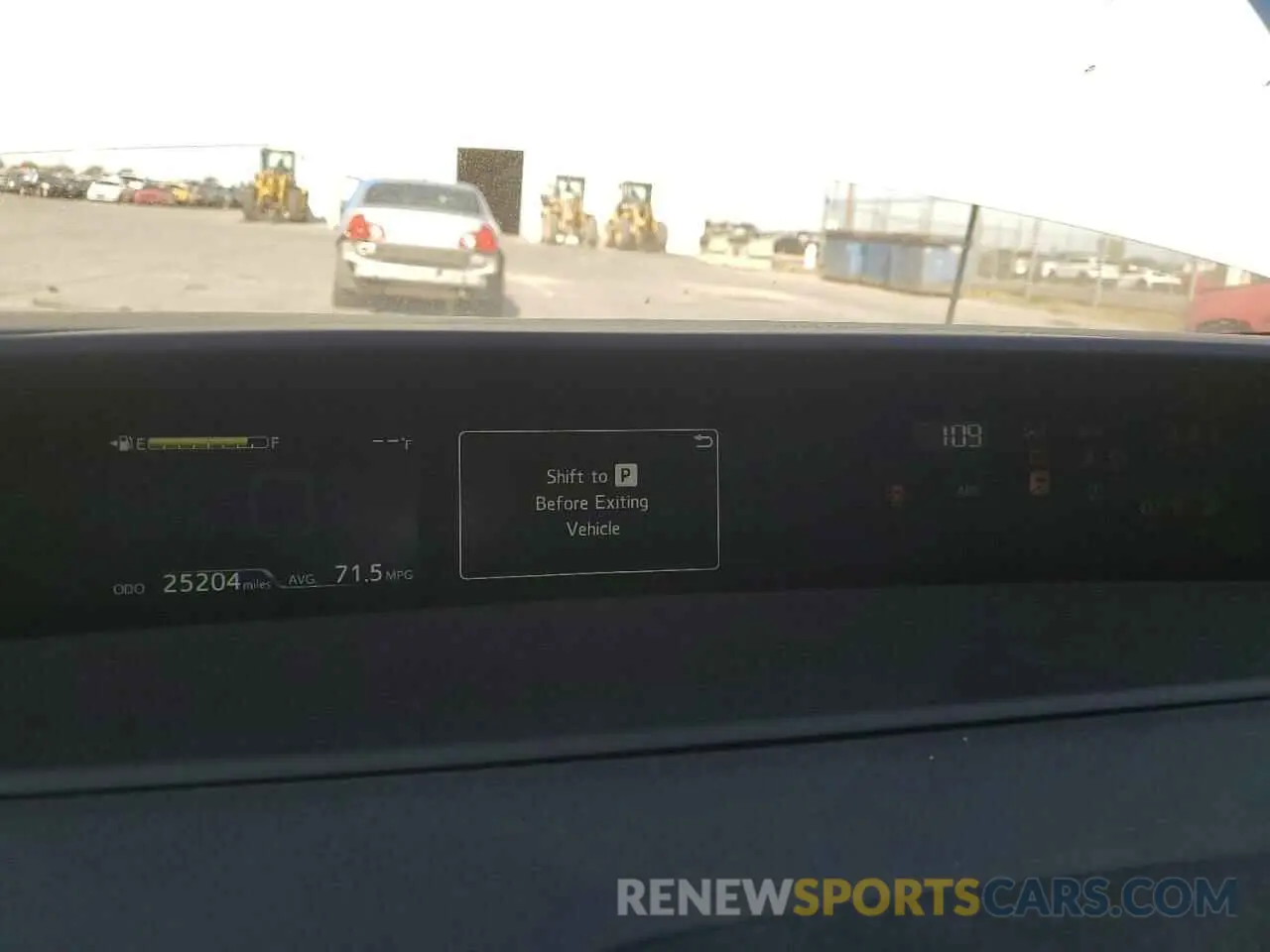9 Фотография поврежденного автомобиля JTDKAMFPXM3177242 TOYOTA PRIUS 2021