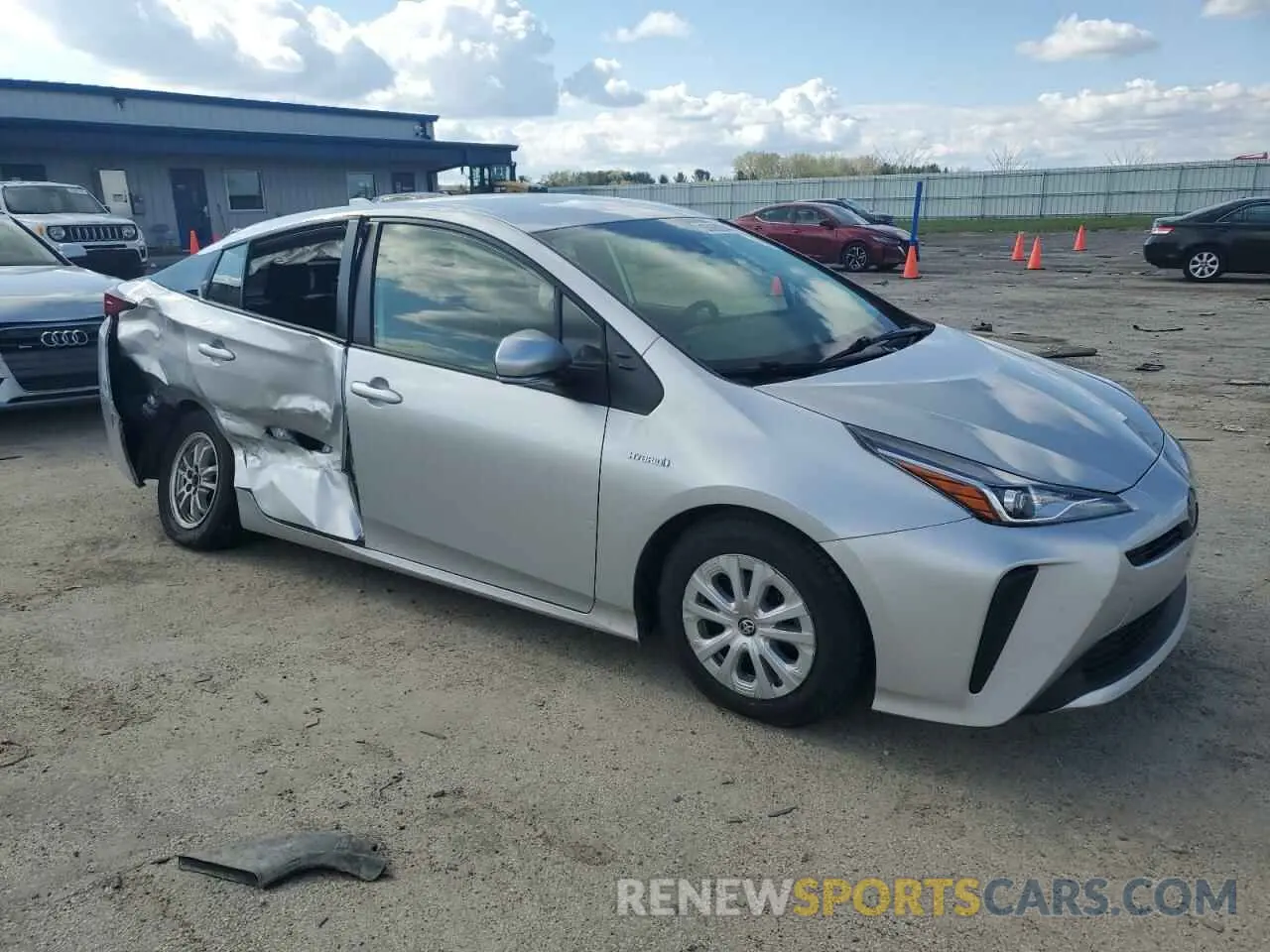 4 Photograph of a damaged car JTDKAMFU1M3142143 TOYOTA PRIUS 2021