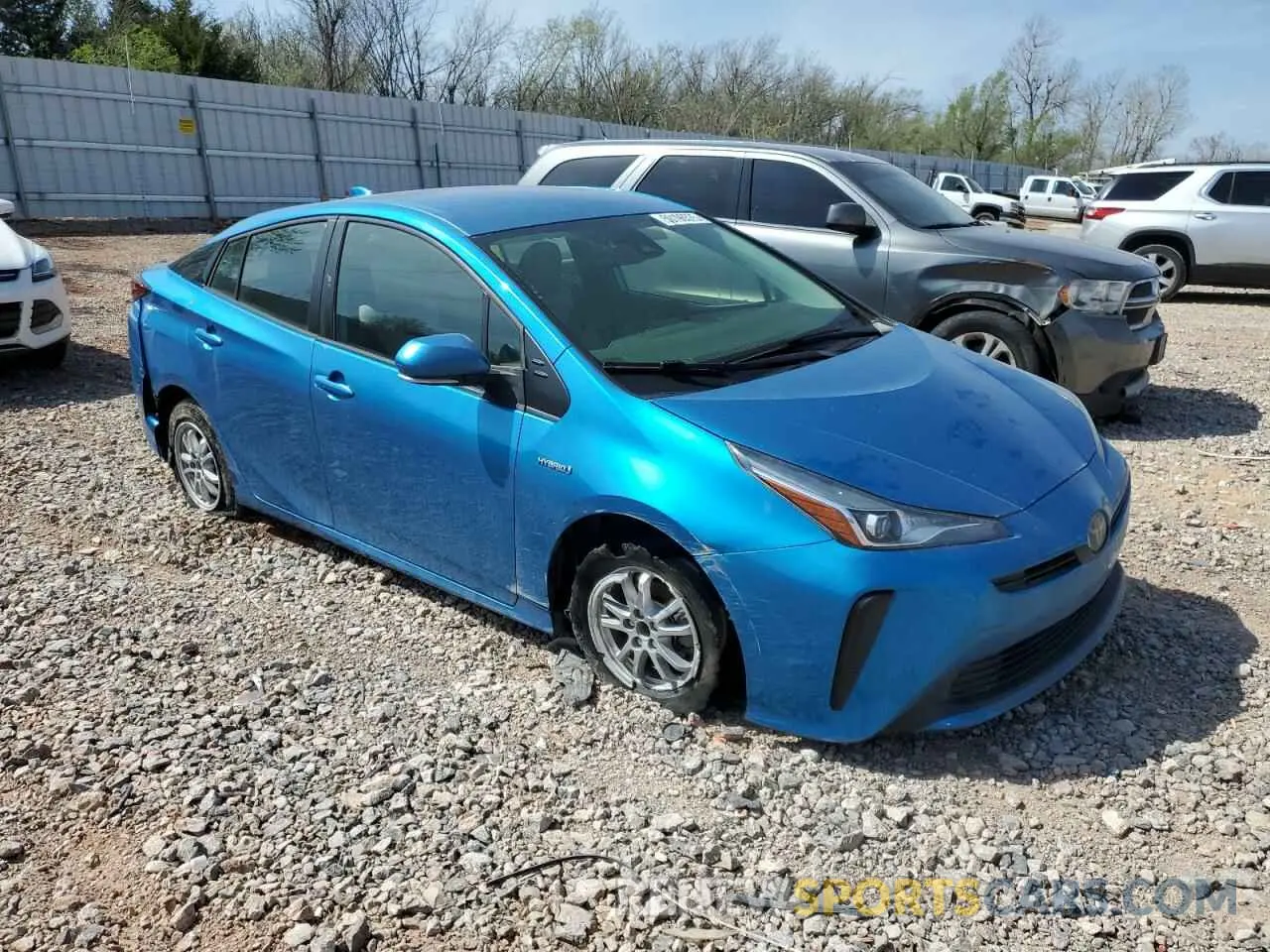 4 Фотография поврежденного автомобиля JTDKAMFU2M3131233 TOYOTA PRIUS 2021