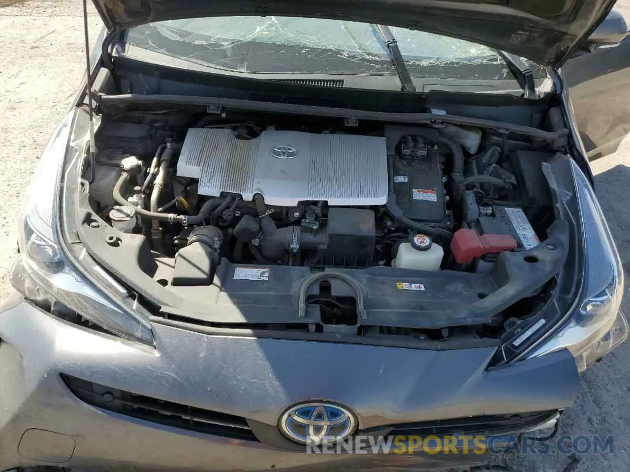12 Фотография поврежденного автомобиля JTDKAMFU2M3147965 TOYOTA PRIUS 2021