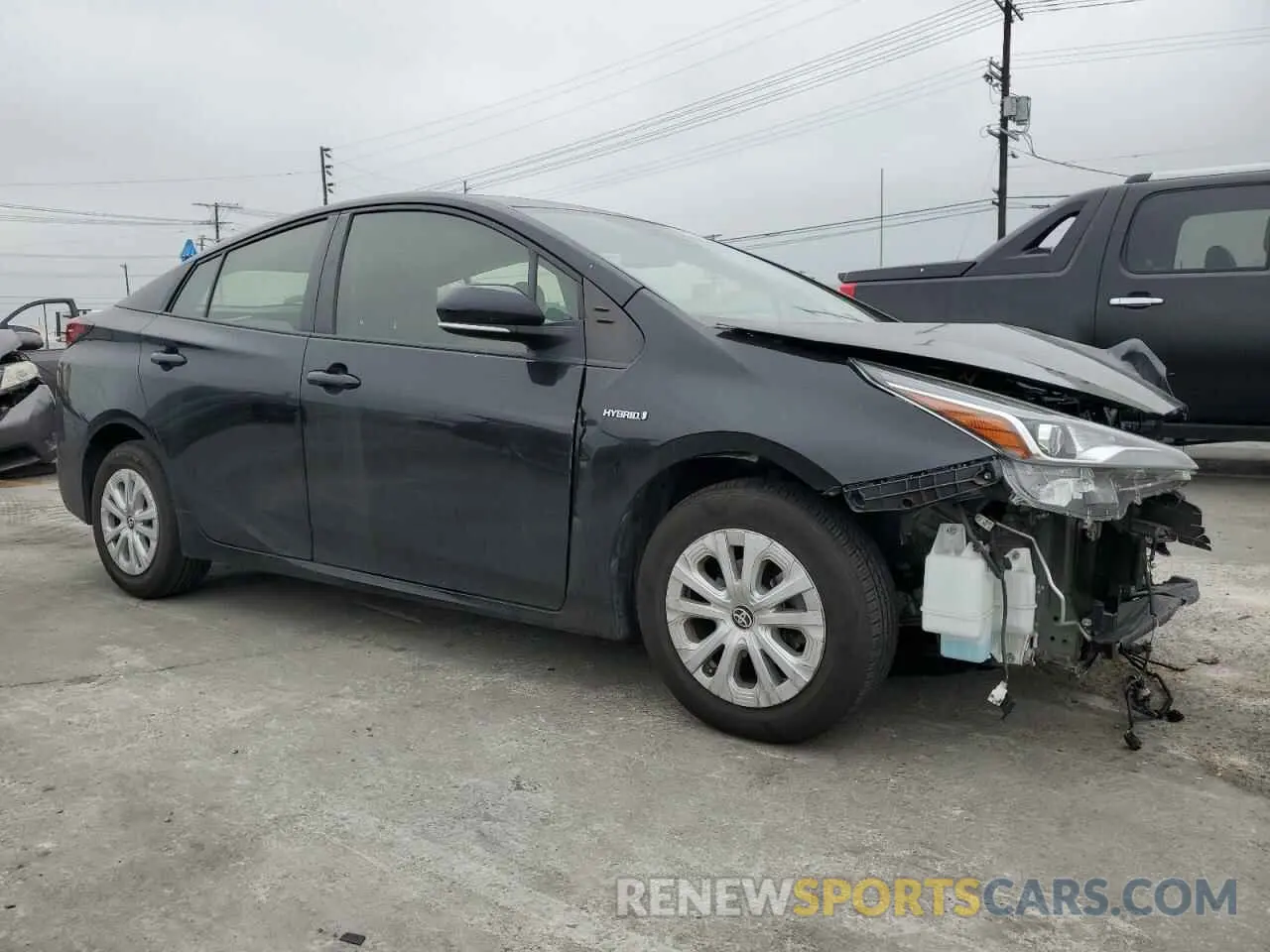 4 Фотография поврежденного автомобиля JTDKAMFU2M3148890 TOYOTA PRIUS 2021