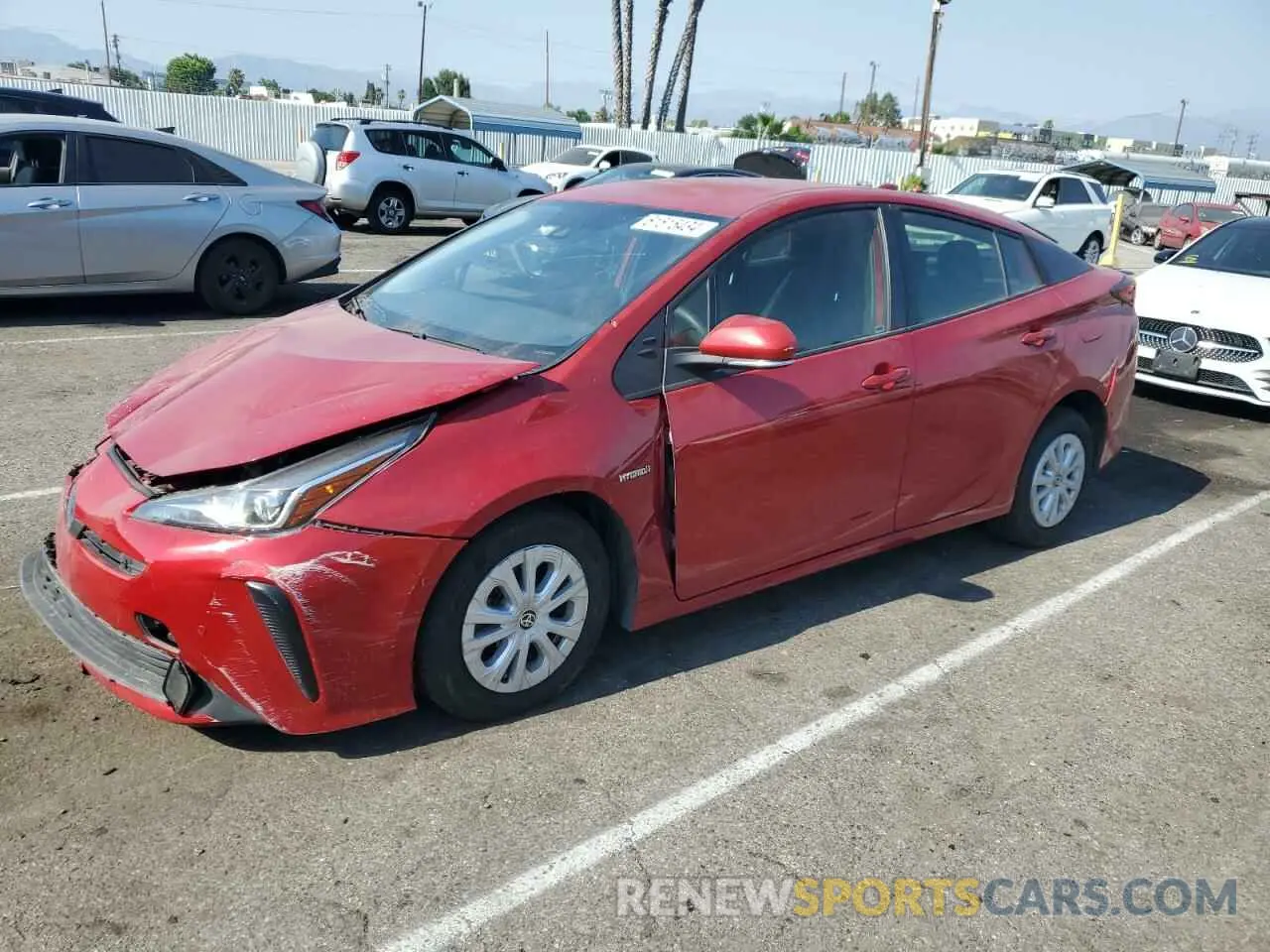 1 Photograph of a damaged car JTDKAMFU2M3148971 TOYOTA PRIUS 2021