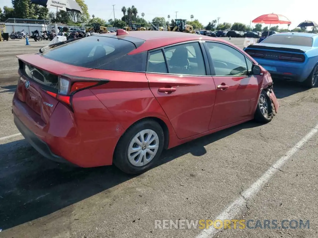 3 Photograph of a damaged car JTDKAMFU2M3148971 TOYOTA PRIUS 2021