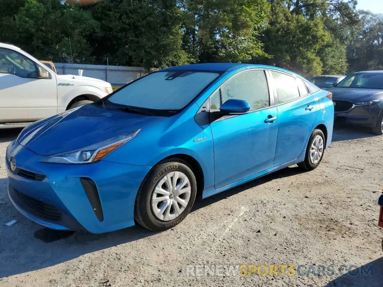1 Photograph of a damaged car JTDKAMFU3M3142080 TOYOTA PRIUS 2021