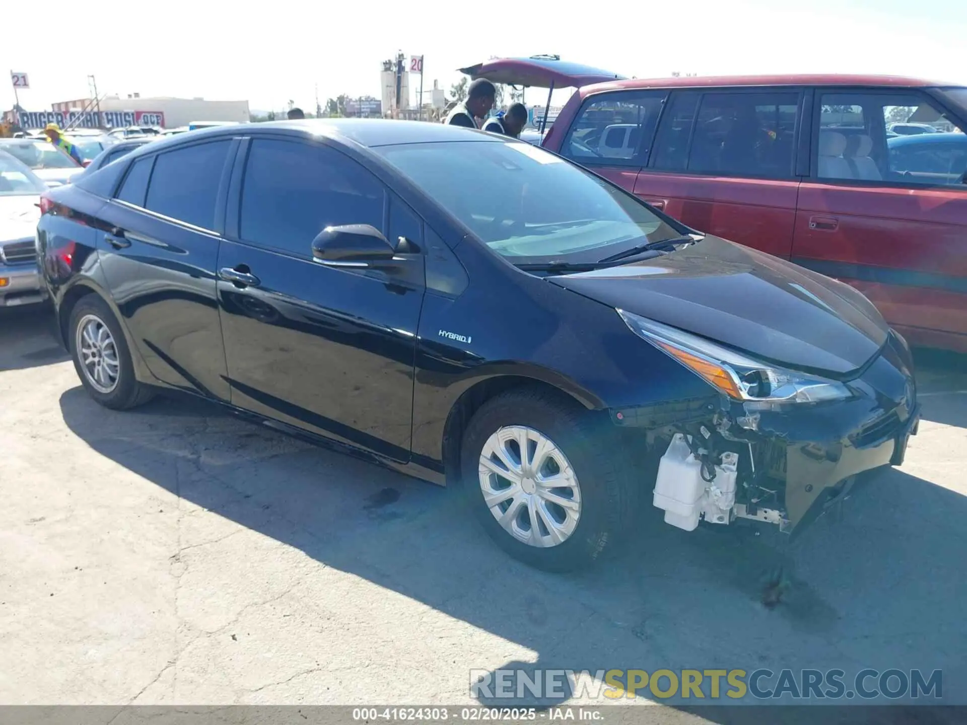 1 Photograph of a damaged car JTDKAMFU3M3148574 TOYOTA PRIUS 2021