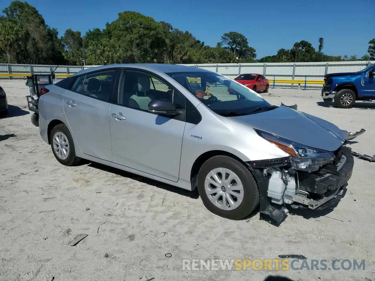 4 Фотография поврежденного автомобиля JTDKAMFU4M3141309 TOYOTA PRIUS 2021