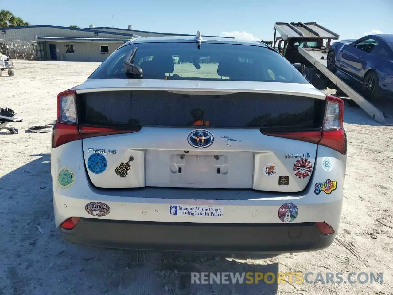 6 Фотография поврежденного автомобиля JTDKAMFU4M3141309 TOYOTA PRIUS 2021