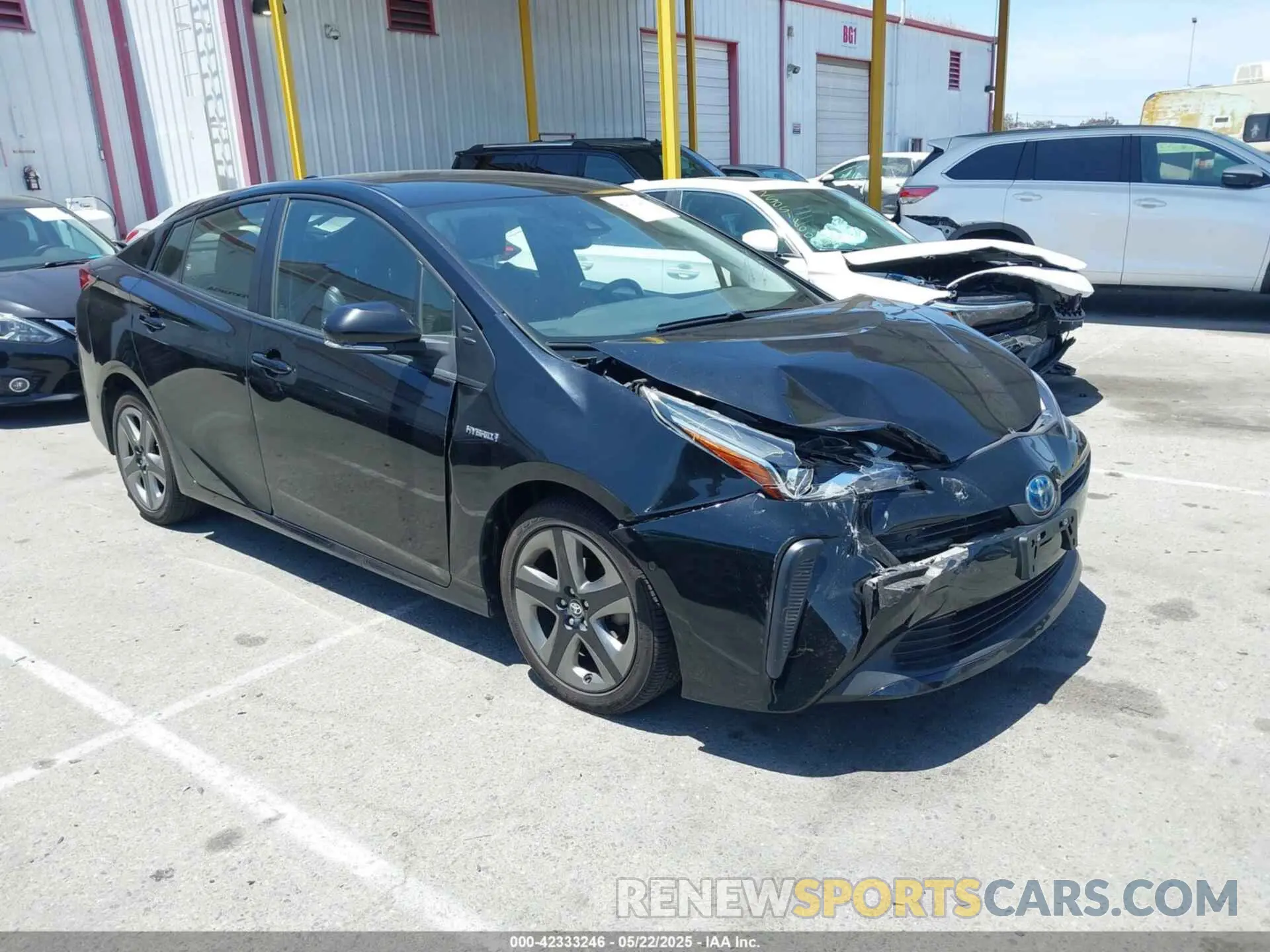 1 Photograph of a damaged car JTDKAMFU4M3143948 TOYOTA PRIUS 2021