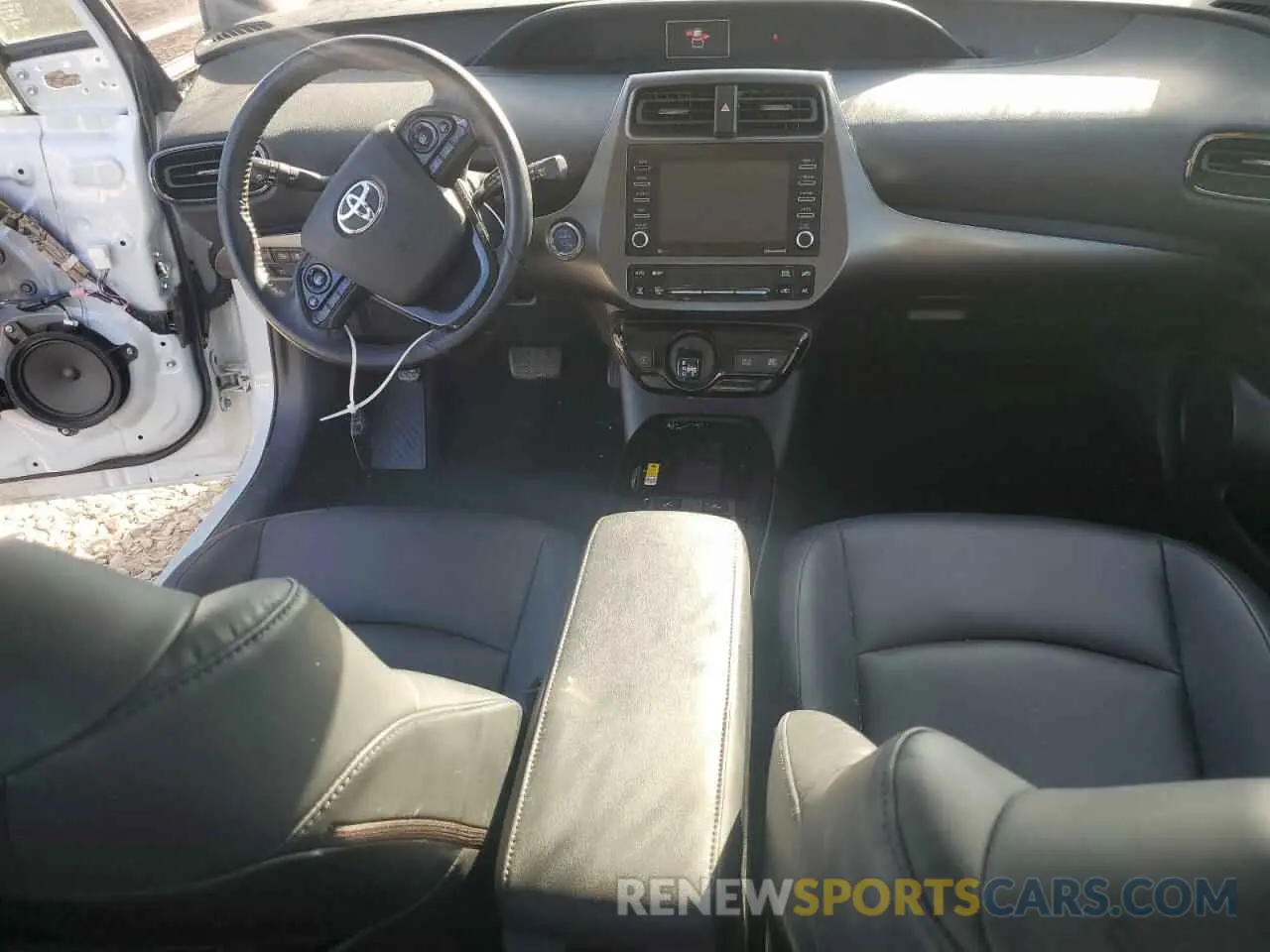8 Фотография поврежденного автомобиля JTDKAMFU5M3127192 TOYOTA PRIUS 2021