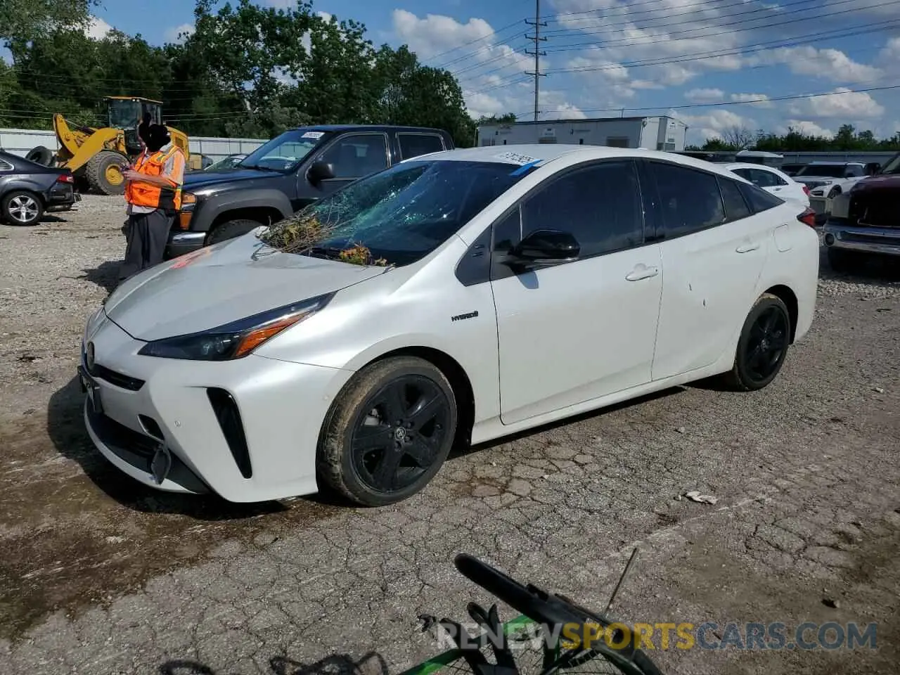1 Фотография поврежденного автомобиля JTDKAMFU5M3127547 TOYOTA PRIUS 2021
