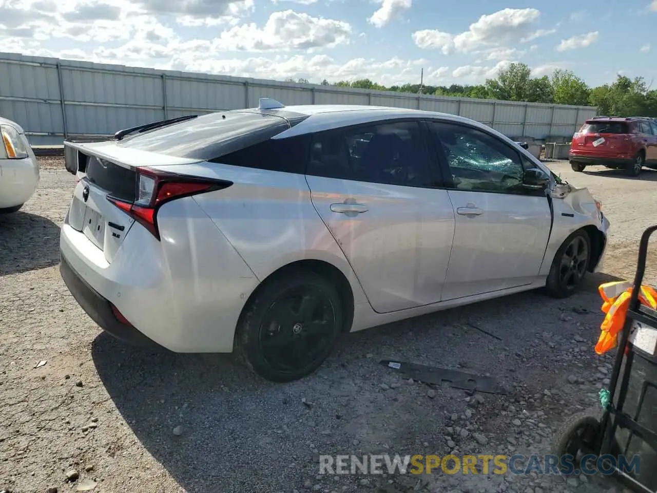 3 Фотография поврежденного автомобиля JTDKAMFU5M3127547 TOYOTA PRIUS 2021
